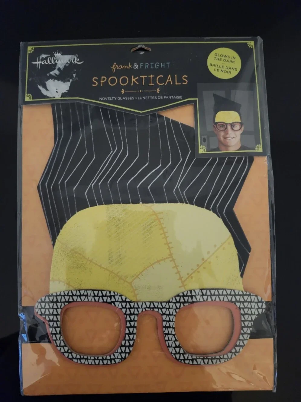 Hallmark Spookticals Frankenstein Glasses in Yellow & Black